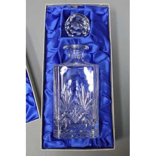 354 - A Boxed Edinburgh Crystal Decanter and Six Whisky Glasses Set