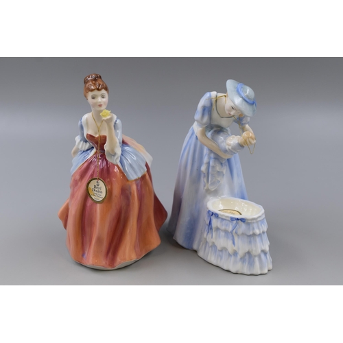 359 - Two Royal Doulton Figurines Fleur and Mother & Baby (Tallest 7.5