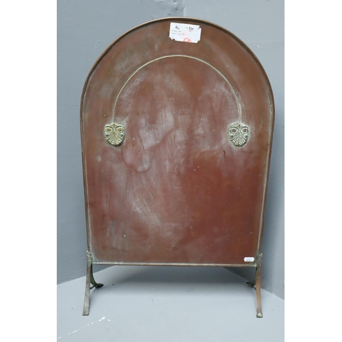 719 - Antique Copper and Brass Fire Screen 27