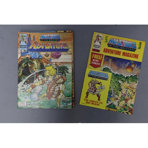 536 - A Selection of Seventeen 1980's Adventure Magazine Master of The Universe Comics. Includes Editions ... 