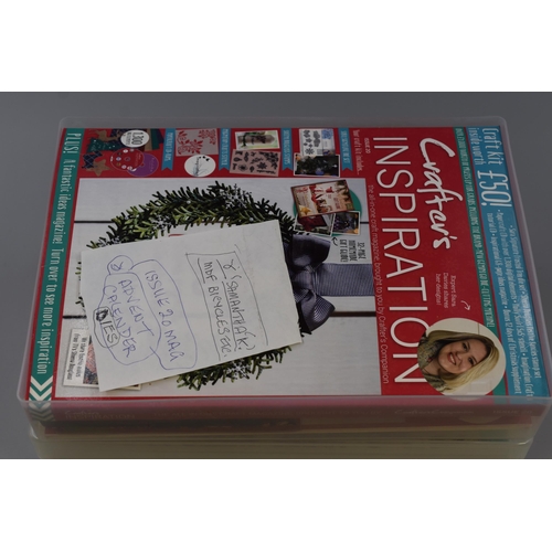 726 - Large collection of arts and craft items including clear acrylic stamps, Luxury foiled card pads, me... 