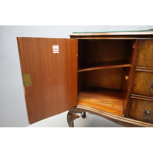 728 - Heron Sideboard / Buffet With Glass Top. NO POSTAGE ON THIS ITEM