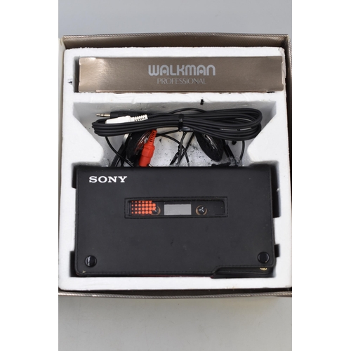 457 - Sony Walkman Professional (WM-D6C) Stereo Cassette Recorder in Original Box with Operating Instructi... 