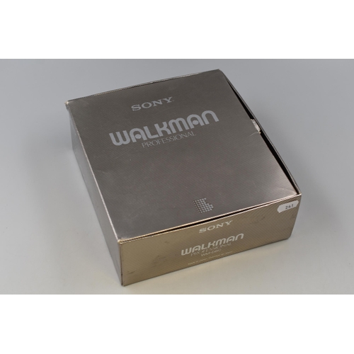 457 - Sony Walkman Professional (WM-D6C) Stereo Cassette Recorder in Original Box with Operating Instructi... 