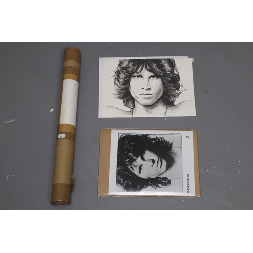 538 - Three Jim Morrison/The Doors Memorabilia To Include The Doors 1991 Film Poster, Jim Morrison Photogr... 