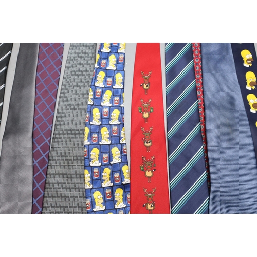 545 - HUGE Collection of Fine Quality Ties complete with a Tie Hanger