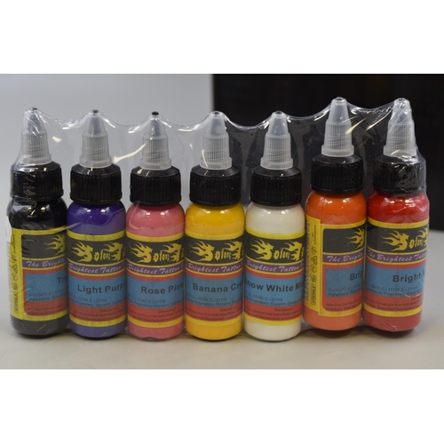 464 - Fourteen Bottles of New 30ml Bottles of Tattoo Ink