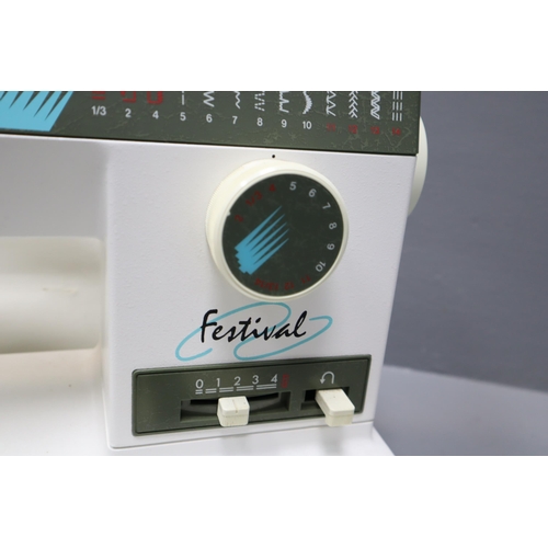 Singer Festival Electric Sewing Machine complete with Foot Pedal and ...