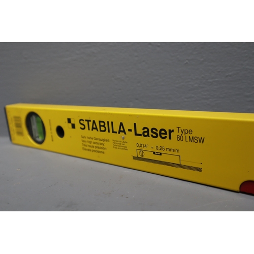 484 - Stabila Laser level in case (battery compartment requires attention)