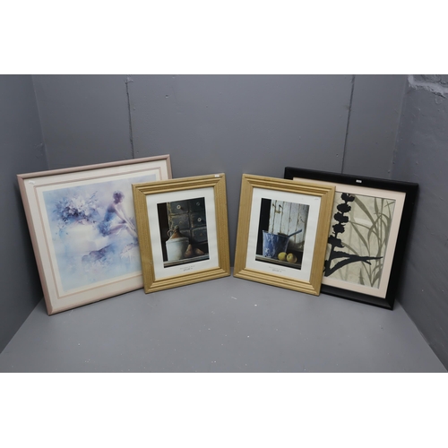 486 - Four Good Quality Framed and Glazed Prints all with Hanging Wires (Largest 29