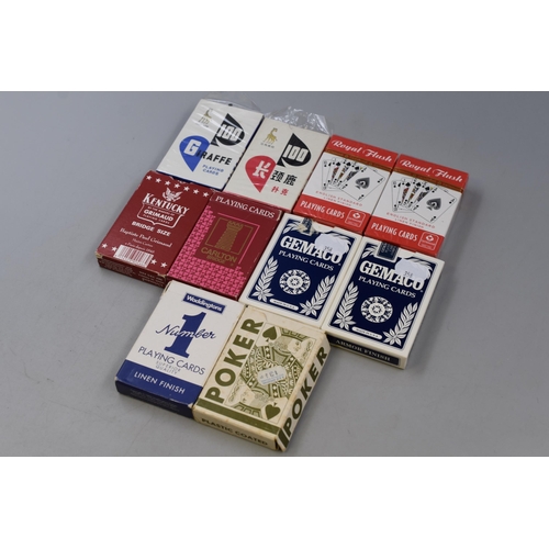 514 - Collection of 10 packs of playing cards (mixed packs)