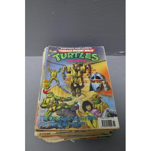 534 - A Large Selection of 1990's Eastman and Laird's Teenage Mutant Ninja Turtles Comics. Includes Mostly... 