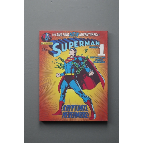 924 - Mixed Lot Including Various Books, Superman Canvas and More