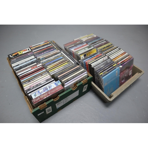 588 - Two boxes of CDs including: Rock Me Gently, Eliza Doolittle, Forever Vienna, Andre Rieu and loads mo... 