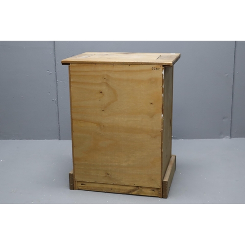 688 - Wooden 3 Drawer Bedside Unit Approx 26