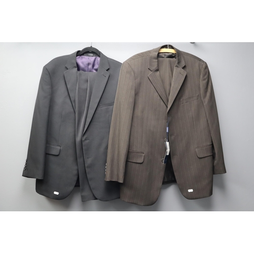 693 - Four Suits and Suit Jackets To Include Greenwoods, Schildt, And Taylor & Wright. Various Sizes