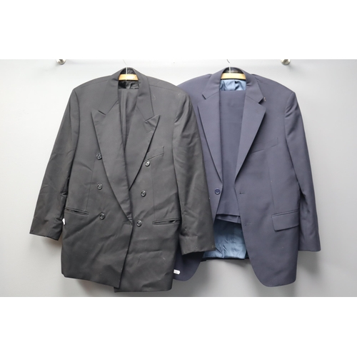 693 - Four Suits and Suit Jackets To Include Greenwoods, Schildt, And Taylor & Wright. Various Sizes