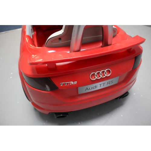 705 - Child's Battery Powered Audi Quattro TT RS with Realistic Sounds, and Opening Doors (no Charger Pres... 