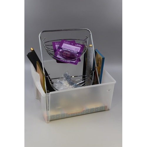 601 - Mixed Selection including Fruit Basket, Scrolls, Crafting Materials and More