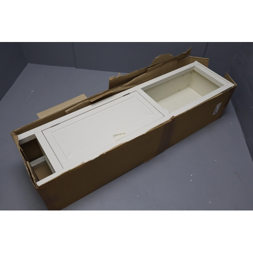 698 - An Etienne Tall Unit Bathroom Cabinet In Vintage Cream, Come With Two Shelves and Fittings. Approx 5... 