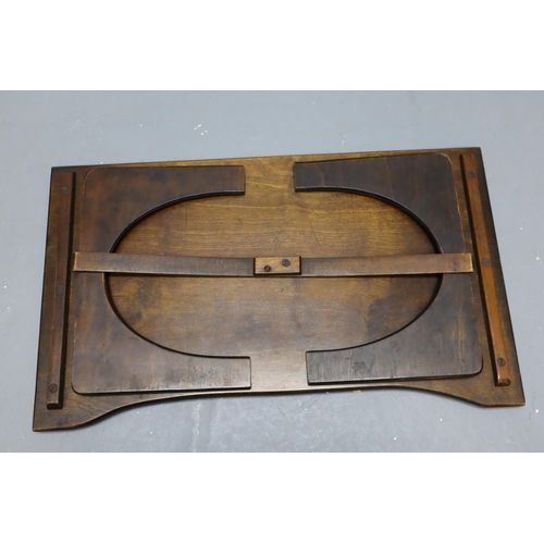 764 - A Wooden Victorian Lap Tray, Approx 23.5