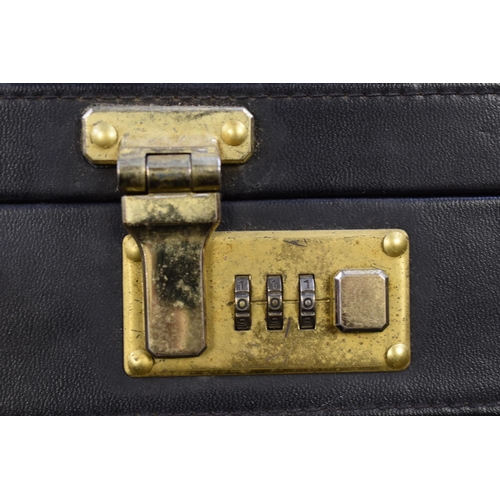 860 - Fine Quality Combination Lock Briefcase with Sectional Storage Section inside (combination can be ch... 