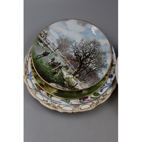 895 - Selection of 6 Cabinet Plates including Poole, Royal Doulton, Royal Grafton and More