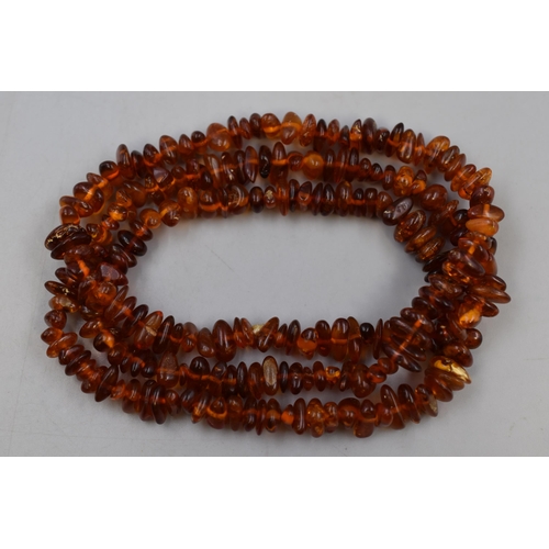 8 - Amber Chip Necklace