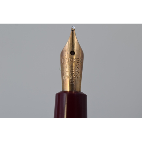 20 - A 14ct Gold Nibbed Parker Slimfold Fountain Pen