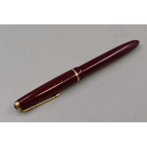 20 - A 14ct Gold Nibbed Parker Slimfold Fountain Pen