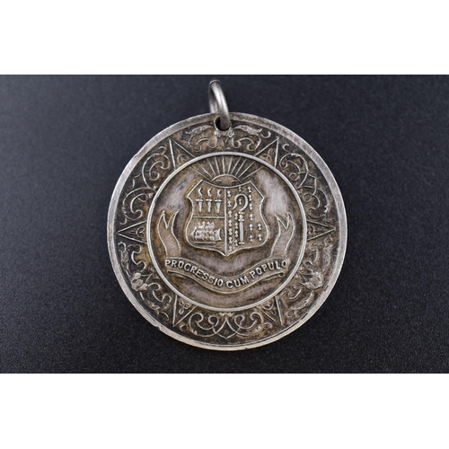 41 - Eastham Education Authority Silver Medal Circa 1906