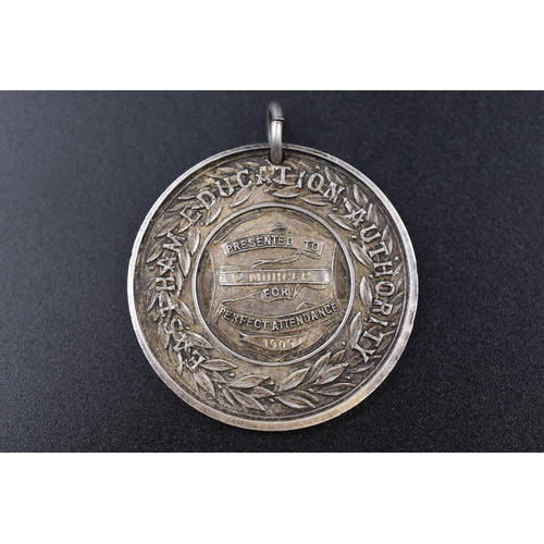 41 - Eastham Education Authority Silver Medal Circa 1906