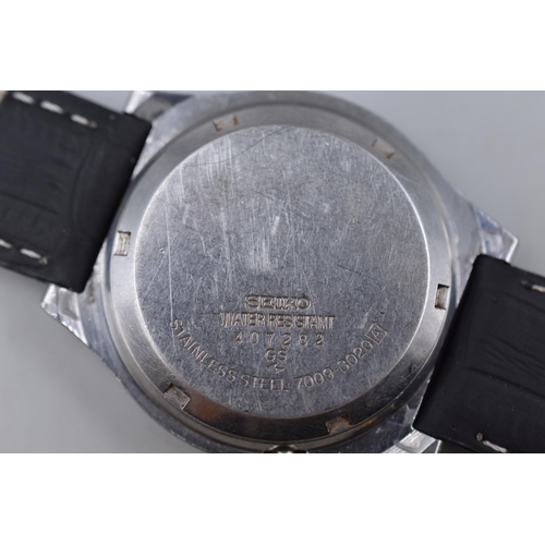 48 - Seiko 5 Actus 21 Jewels Mechanical Gents Watch with Leather Strap