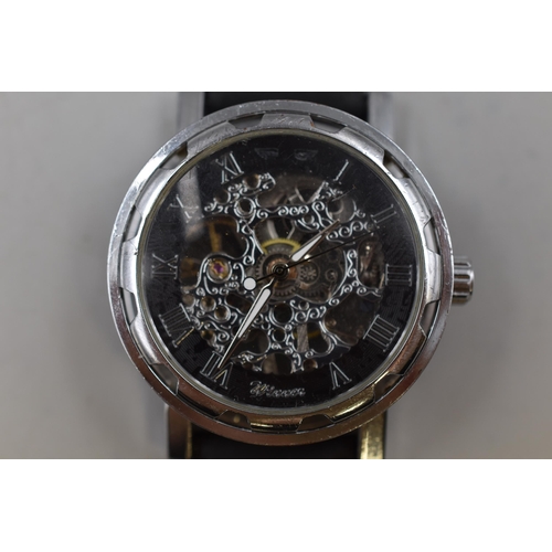 51 - Winner Gents Mechanical Skeleton Watch (Working)