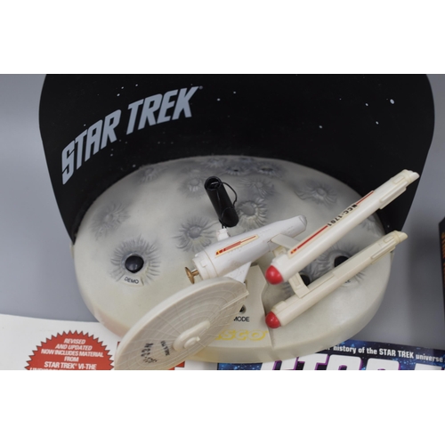 475 - Selection of Star Trek Collectables including Alarm Clock, Books and T Shirt