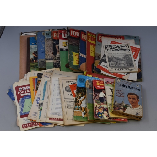 480 - A Selection of Vintage Football Ephemera To Include Stanley Matthews 'Feet First Again', Football Fa... 