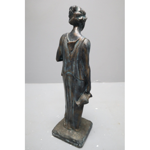 343 - Bronzed Grecian Figurine (21