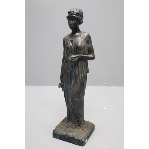 343 - Bronzed Grecian Figurine (21