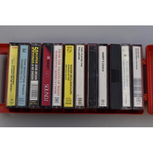 502 - A Selection of Cassette Tapes To Include Johnny Cash, Diana Ross, Glenn Miller, And More. Also Inclu... 