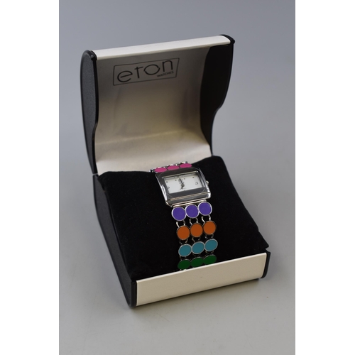 93 - Eton Ladies Quartz Watch with Case (Working)