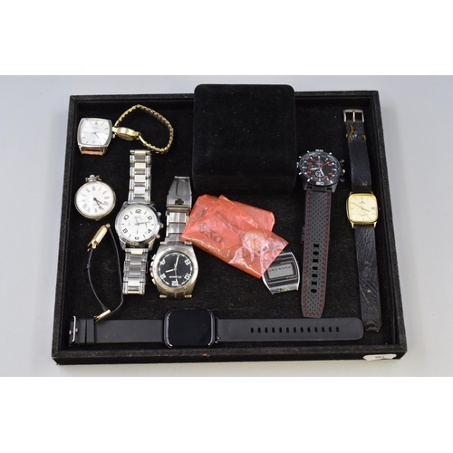 95 - Mixed Tray of Watches Including Ascot, Sekonda and More