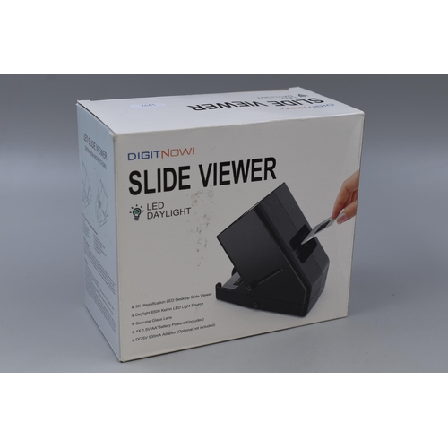 511 - New Digitnow LED Daylight Slide Viewer complete with Box