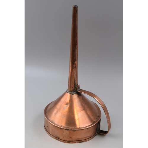 355 - Vintage Copper Funnel (14