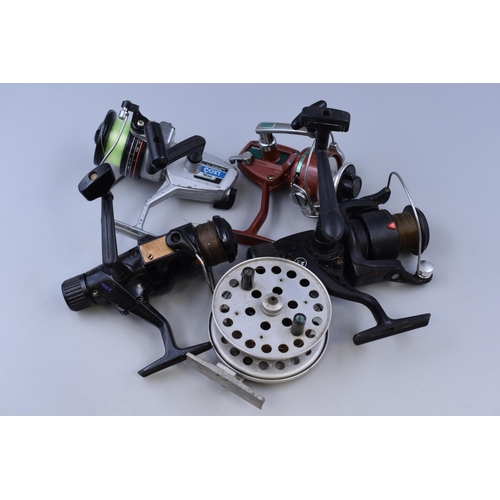 356 - Selection of 4 Coarse Fishing Reels, (Robi, Kingfisher & More) and a Milbro-Solite Fly Fishing R... 