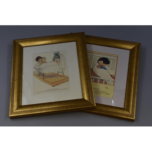 380 - Two Mabel Lucie Attwell vintage framed posters