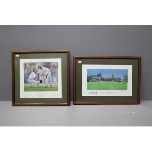 383 - Two Signed Limited Edition Framed and Glazed Prints By Jack Russell (One Also Signed By Michael Athe... 