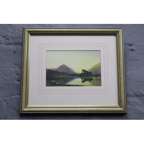 384 - Four Framed and Glazed Local Artist W Heaton Cooper Prints Displaying Local Areas to include Amblesi... 