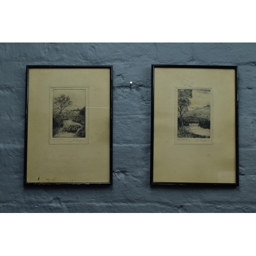 385 - Two Framed and Glazed Signed Prints, Includes Glen Lyon Dunoon and Other. Both Approx 14.5