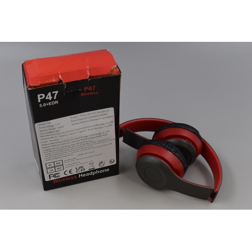 399 - Set of P47 Wireless Headphones in Box (Unused)