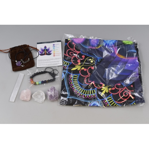 413 - Boxed Chakra Meditation Healing Kit complete with UV poster